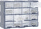 vidaXL - Organiser - met - 16 - medium - lades - 52x16x37 - cm