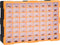 vidaXL - Organiser - met - 18 - medium - lades - 38x16x47 - cm