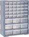 vidaXL - Organiser - met - 18 - medium - lades - 38x16x47 - cm