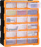 vidaXL - Organiser - met - 18 - medium - lades - 38x16x47 - cm