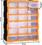 vidaXL - Organiser - met - 18 - medium - lades - 38x16x47 - cm