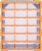 vidaXL - Organiser - met - 18 - medium - lades - 38x16x47 - cm