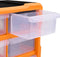 vidaXL - Organiser - met - 18 - medium - lades - 38x16x47 - cm