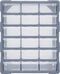 vidaXL - Organiser - met - 18 - medium - lades - 38x16x47 - cm