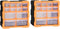 vidaXL - Organiser - met - 18 - medium - lades - 38x16x47 - cm