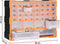 vidaXL - Organiser - met - 22 - lades - 49x16x25,5 - cm