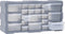 vidaXL - Organiser - met - 22 - lades - 49x16x25,5 - cm