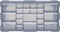 vidaXL - Organiser - met - 22 - lades - 49x16x25,5 - cm