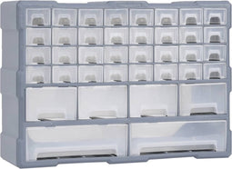 vidaXL - Organiser - met - 38 - lades - 52x16x37,5 - cm