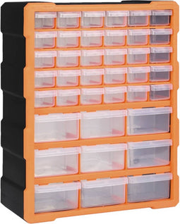 vidaXL - Organiser - met - 39 - lades - 38x16x47 - cm