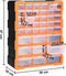 vidaXL - Organiser - met - 39 - lades - 38x16x47 - cm
