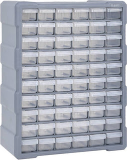 vidaXL - Organiser - met - 60 - lades - 38x16x47,5 - cm
