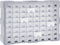 vidaXL - Organiser - met - 64 - lades - 52x16x37,5 - cm