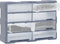 vidaXL - Organiser - met - 8 - grote - lades - 52x16x37 - cm