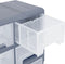vidaXL - Organiser - met - 8 - grote - lades - 52x16x37 - cm