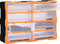 vidaXL - Organiser - met - 8 - grote - lades - 52x16x37 - cm