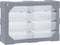 vidaXL - Organiser - met - 8 - grote - lades - 52x16x37 - cm