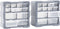 vidaXL - Organisers - met - 12 - lades - 2 - st - 26,5x16x26 - cm