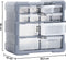 vidaXL - Organisers - met - 12 - lades - 2 - st - 26,5x16x26 - cm
