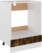 vidaXL - Ovenkast - 60x46x81,5 - cm - bewerkt - hout - gerookt - eikenkleurig