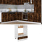 vidaXL - Ovenkast - 60x46x81,5 - cm - bewerkt - hout - gerookt - eikenkleurig