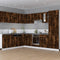vidaXL - Ovenkast - 60x46x81,5 - cm - bewerkt - hout - gerookt - eikenkleurig
