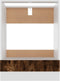 vidaXL - Ovenkast - 60x46x81,5 - cm - bewerkt - hout - gerookt - eikenkleurig