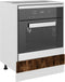 vidaXL - Ovenkast - 60x46x81,5 - cm - bewerkt - hout - gerookt - eikenkleurig