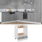 vidaXL - Ovenkast - 60x46x81,5 - cm - bewerkt - hout - grijs - sonoma - eikenkleurig