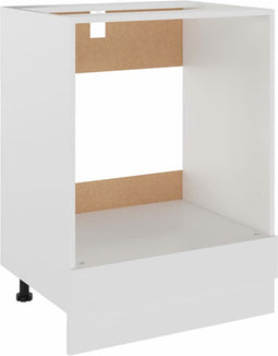vidaXL - Ovenkast - 60x46x81,5 - cm - bewerkt - hout - wit
