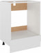 vidaXL - Ovenkast - 60x46x81,5 - cm - bewerkt - hout - wit