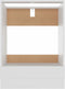 vidaXL - Ovenkast - 60x46x81,5 - cm - bewerkt - hout - wit