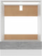vidaXL - Ovenkast - 60x46x81,5 - cm - spaanplaat - betongrijs