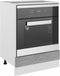 vidaXL - Ovenkast - 60x46x81,5 - cm - spaanplaat - betongrijs