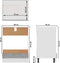 vidaXL - Ovenkast - 60x46x81,5 - cm - spaanplaat - betongrijs