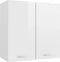 vidaXL - Ovenkast - 60x46x81,5 - cm - spaanplaat - hoogglans - wit