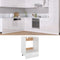 vidaXL - Ovenkast - 60x46x81,5 - cm - spaanplaat - hoogglans - wit