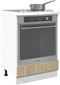 vidaXL - Ovenkast - 60x46x81,5 - cm - spaanplaat - sonoma - eikenkleurig