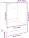 vidaXL - Ovenkast - 60x46x81,5 - cm - spaanplaat - sonoma - eikenkleurig