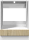 vidaXL - Ovenkast - 60x46x81,5 - cm - spaanplaat - sonoma - eikenkleurig