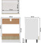 vidaXL - Ovenkast - 60x46x81,5 - cm - spaanplaat - sonoma - eikenkleurig