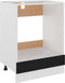vidaXL - Ovenkast - 60x46x81,5 - cm - spaanplaat - zwart
