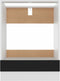 vidaXL - Ovenkast - 60x46x81,5 - cm - spaanplaat - zwart