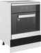 vidaXL - Ovenkast - 60x46x81,5 - cm - spaanplaat - zwart