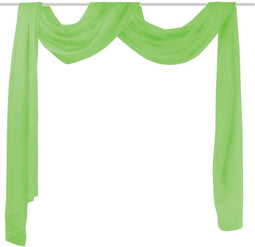 vidaXL - Overgordijn - doorschijnend - voile - 140 - x - 600 - cm - groen