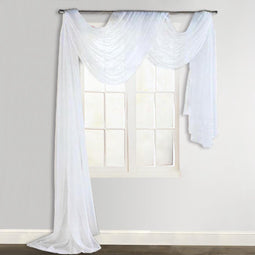 vidaXL - Overgordijn - doorschijnend - voile - 140 - x - 600 - cm - wit