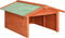 vidaXL - Overkapping - voor - grasmaaier - 72x87x50 - cm - vurenhout - mokka - en - wit