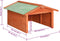 vidaXL - Overkapping - voor - grasmaaier - 72x87x50 - cm - vurenhout - grijs - en - wit