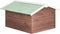 vidaXL - Overkapping - voor - grasmaaier - 72x87x50 - cm - vurenhout - mokka - en - wit