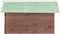 vidaXL - Overkapping - voor - grasmaaier - 72x87x50 - cm - vurenhout - mokka - en - wit